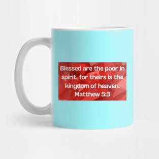 Bible Verse Matthew 5:3 Mug